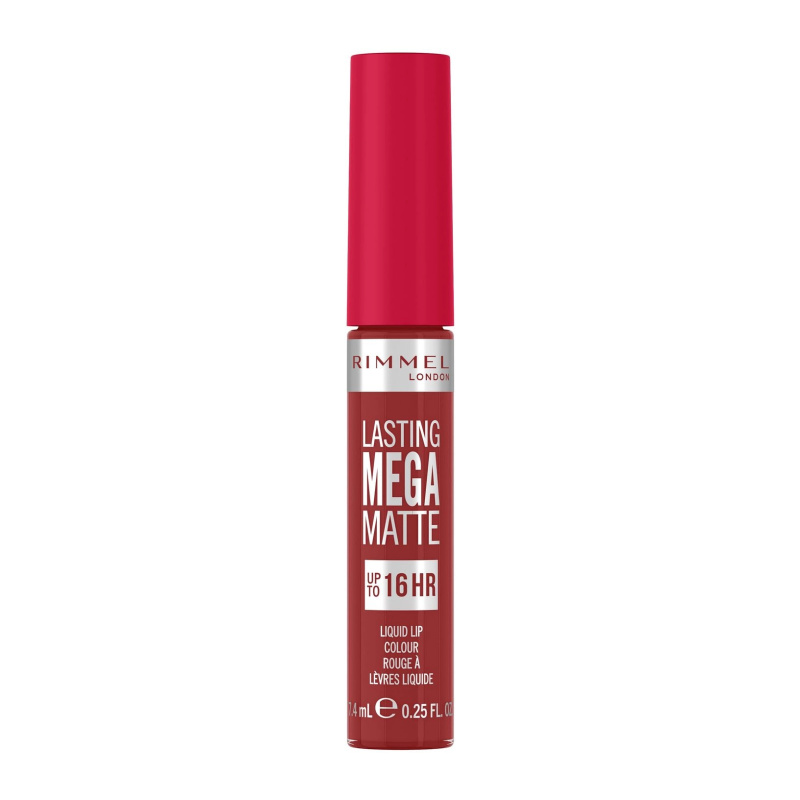 Rimmel Lasting Mega Matte lehká tekutá matná rtěnka 16h odstín Fire Starter 7,4 ml