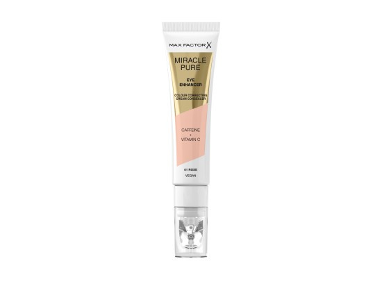 Max Factor Miracle Pure krémový korektor proti otokům a tmavým kruhům odstín 01 Rose 10 ml