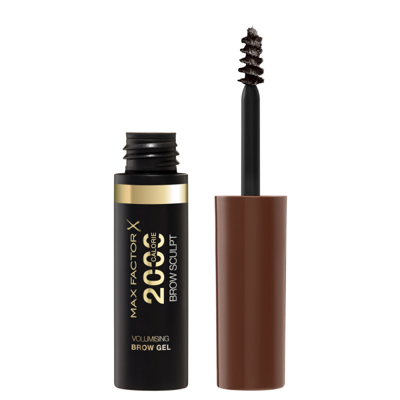 Max Factor 2000 Calorie Brow Sculpt gel na obočí odstín 004 Black Brown 4,5 ml