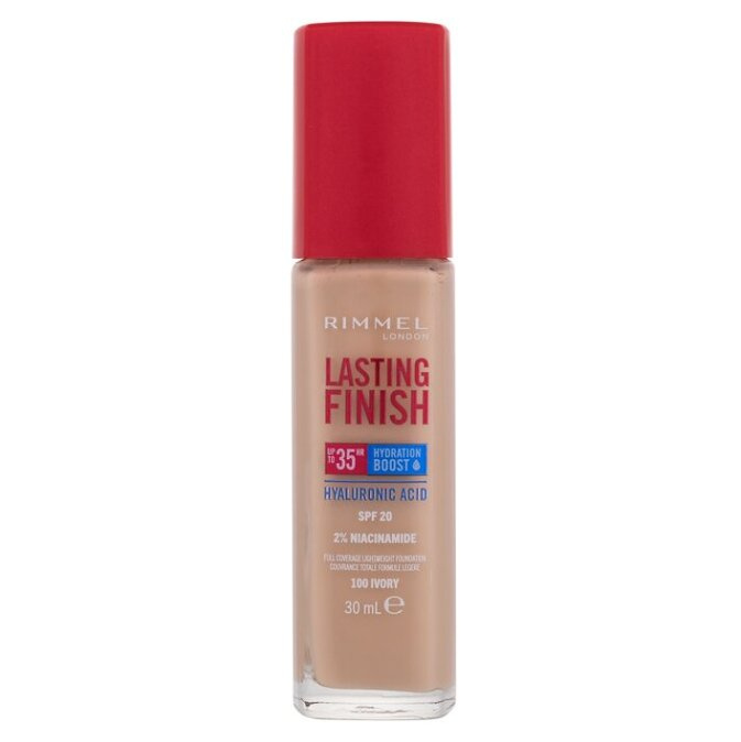 Rimmel Lasting Finish 35H Hydration Boost hydratační make-up SPF 20 odstín 100 Ivory 30 ml