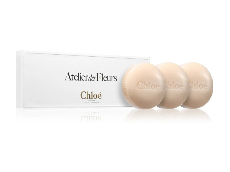 Chloé Atelier des Fleurs Trio Soap jemné mýdlo s parfemací pro ženy Set