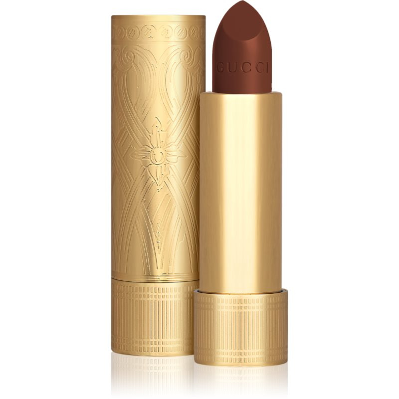 Gucci Gucci Beauty Rouge à Lèvres Satin Lipstick saténová rtěnka odstín 123 Auroral Amber 3.5 g