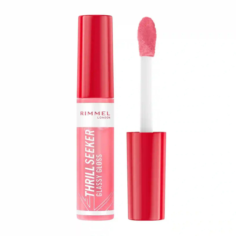 Rimmel Thrill Seeker Glassy Gloss lesk na rty pro větší objem odstín 500 Pine to the Apple 10 ml
