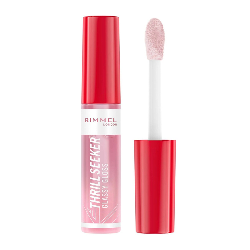 Rimmel Thrill Seeker Glassy Gloss lesk na rty pro větší objem odstín 100 Coco Suga 10 ml