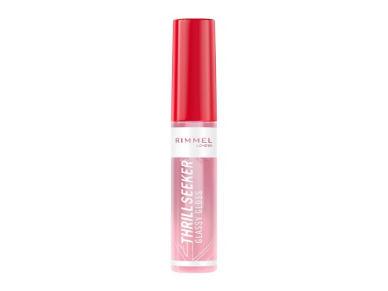 Rimmel Thrill Seeker Glassy Gloss lesk na rty pro větší objem odstín 100 Coco Suga 10 ml