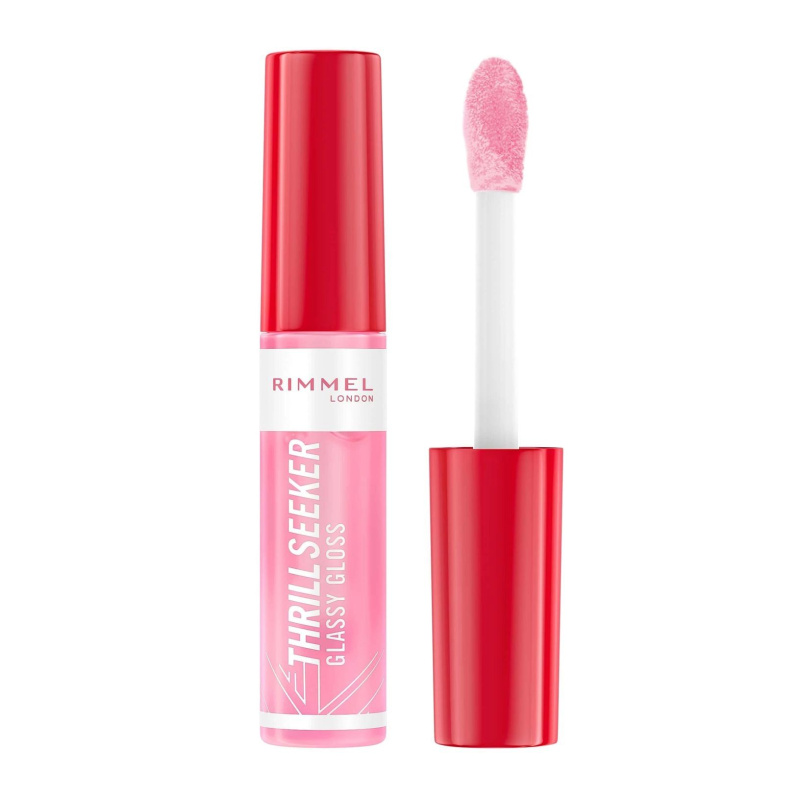 Rimmel Thrill Seeker Glassy Gloss lesk na rty pro větší objem odstín 150 Pink Candy 10 ml