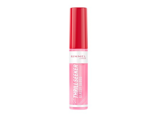 Rimmel Thrill Seeker Glassy Gloss lesk na rty pro větší objem odstín 150 Pink Candy 10 ml