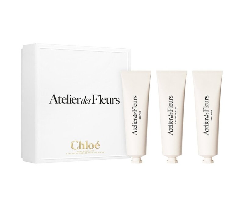Chloé Aterlier des Fleurs dárkový set krémů na ruce 3x50 ml