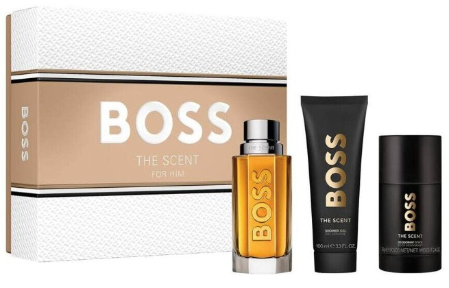 Hugo Boss Boss The Scent - EDT 100 ml + tuhý deodorant 75 ml + sprchový gel 100 ml