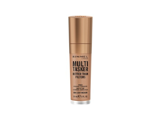 Rimmel Multi-Tasker Better Than Filters rozjasňující podkladová báze pro sjednocení barevného tónu pleti odstín 004 Light Medium 30 ml