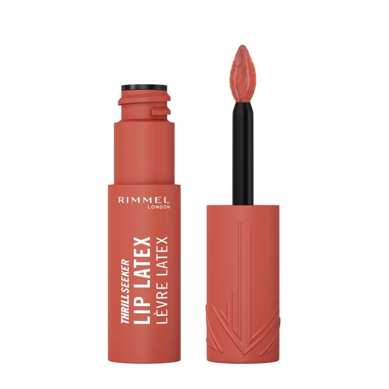 Rimmel Thrill Seeker Lip Latex tekutá rtěnka odstín 200 So Peachy 6 ml