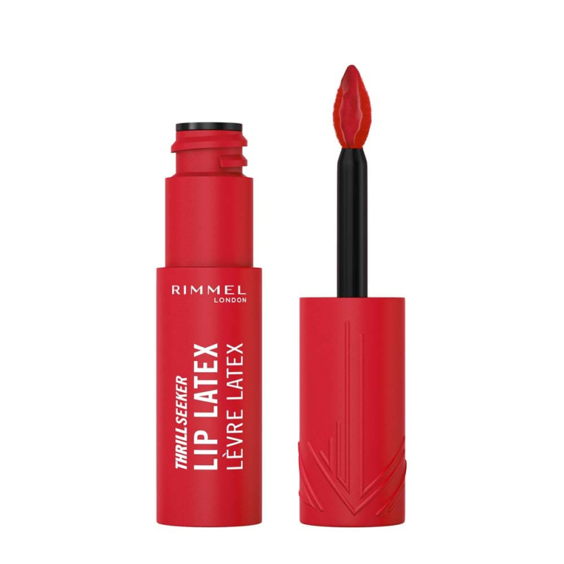 Rimmel Thrill Seeker Lip Latex tekutá rtěnka odstín 400 Rimmel Red 6 ml