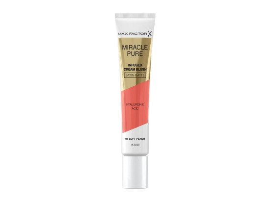 Max Factor Miracle Pure krémová tvářenka odstín 06 Soft Peach 15 ml