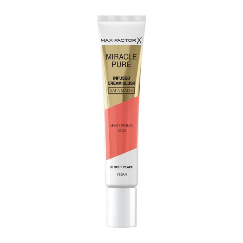 Max Factor Miracle Pure krémová tvářenka odstín 06 Soft Peach 15 ml