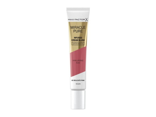 Max Factor Miracle Pure krémová tvářenka odstín 05 Delicate Pink 15 ml
