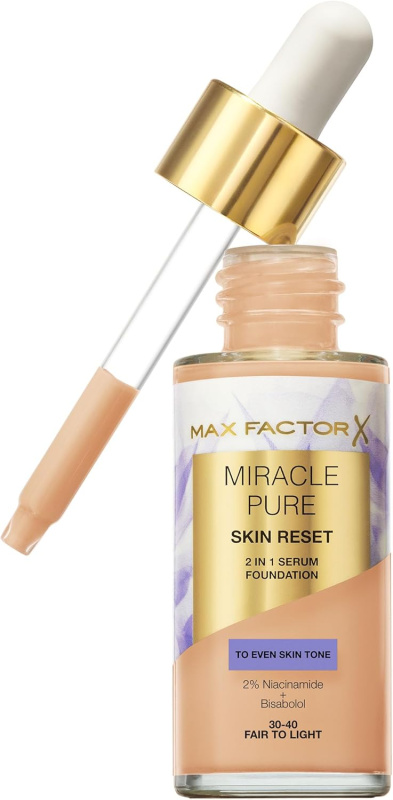 Max Factor Miracle Pure pečující make-up odstín 30-40 Fair To Light 30 ml