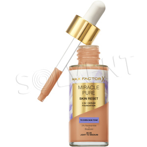 Max Factor Miracle Pure pečující make-up odstín 60-80 Light To Medium 30 ml