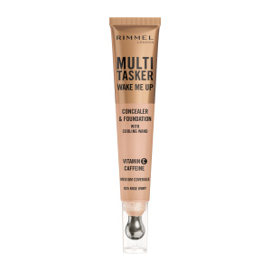 Rimmel Multi-Tasker Wake Me Up make-up a korektor pro rozjasnění pleti odstín 25 Rose Ivory 20 ml