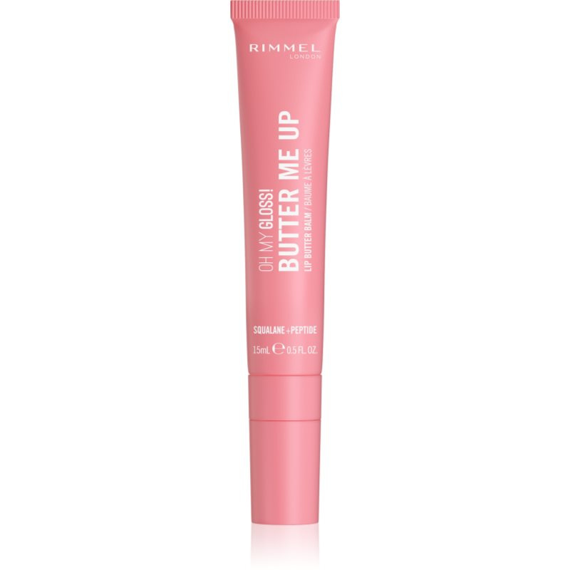Rimmel Oh My Gloss! Butter Me Up hydratační balzám na rty odstín 002 Bubble Gum 15 ml