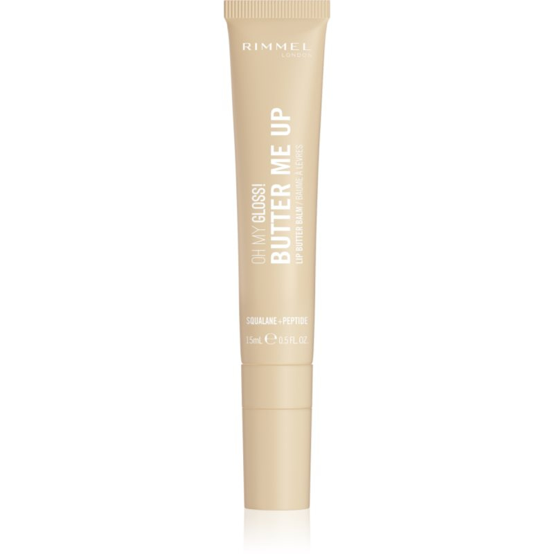 Rimmel Oh My Gloss! Butter Me Up hydratační balzám na rty odstín 000 Vanilla Frost 15 ml