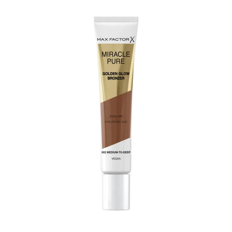 Max Factor Miracle Pure krémový bronzer pro rozjasnění pleti odstín 002 Medium to Dark 15 ml