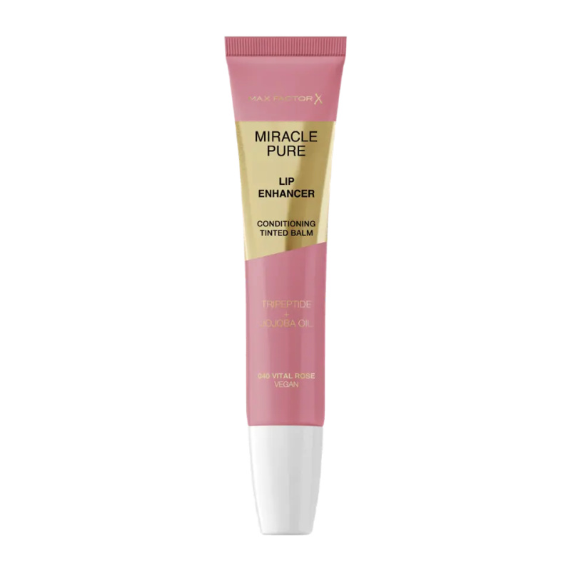Max Factor Miracle Pure Lip Enhancer hydratační lesk na rty odstín 040 Vital Rose 12 ml