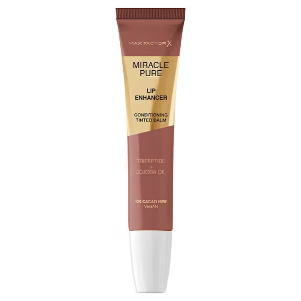 Max Factor Miracle Pure Lip Enhancer hydratační lesk na rty odstín 020 Cacao Nibs 12 ml