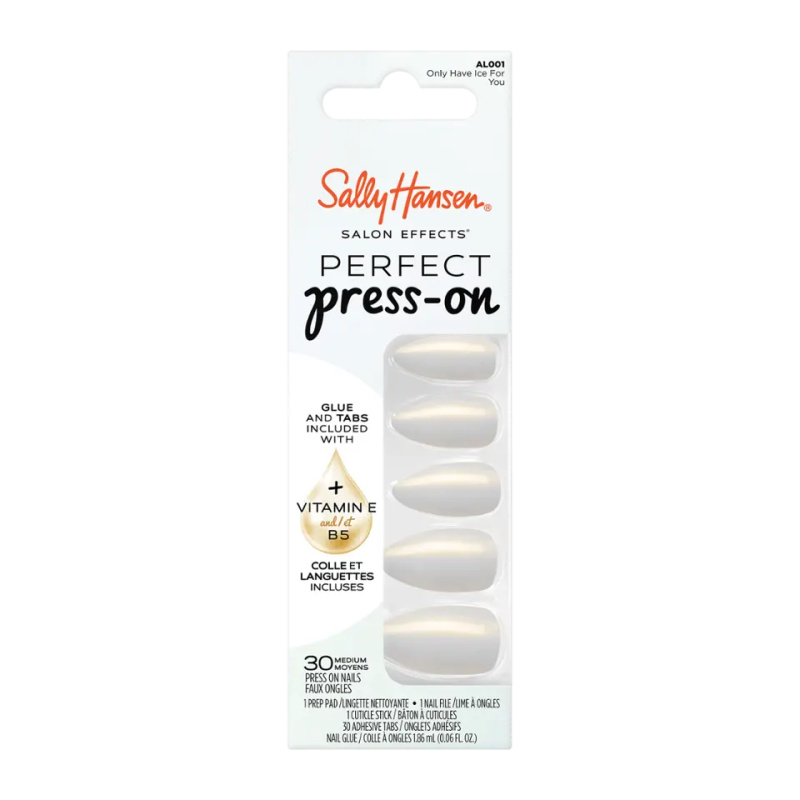 Sally Hansen Press On Nails Only Have Ice umělé nehty 30 ks
