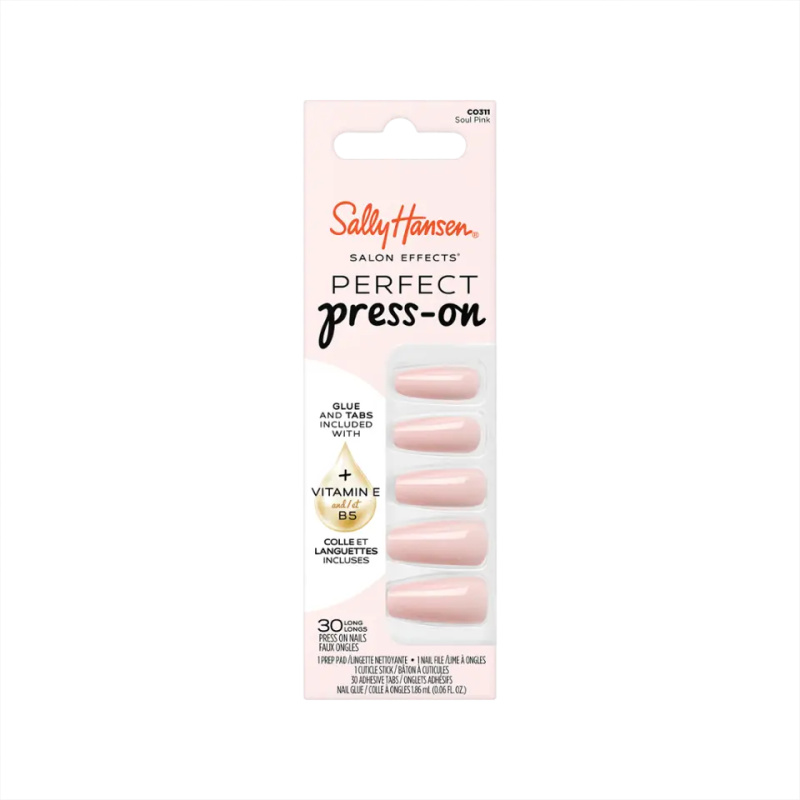 Sally Hansen Press On Nails Soul Pink umělé nehty 30 ks