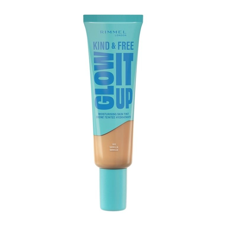 Rimmel Kind & Free Glow It Up lehký hydratační make-up odstín 160 Vanilla 30 ml
