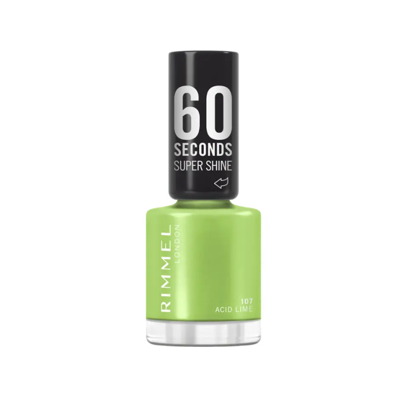 Rimmel 60 Seconds Super Shine lak na nehty odstín 107 Acid Lime 8 ml