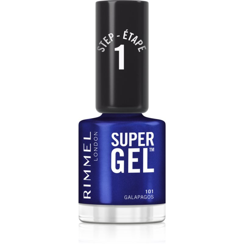 Rimmel Super Gel gelový lak na nehty bez užití UV/LED lampy odstín 101 Galapagos 12 ml