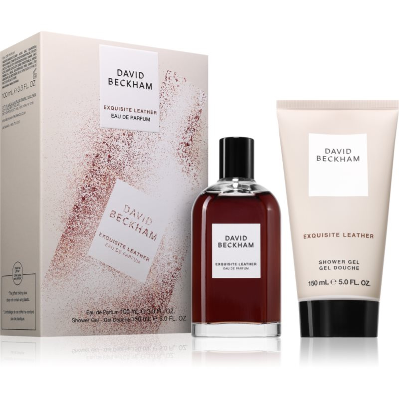 David Beckham Exquisite Leather dárková sada pro muže