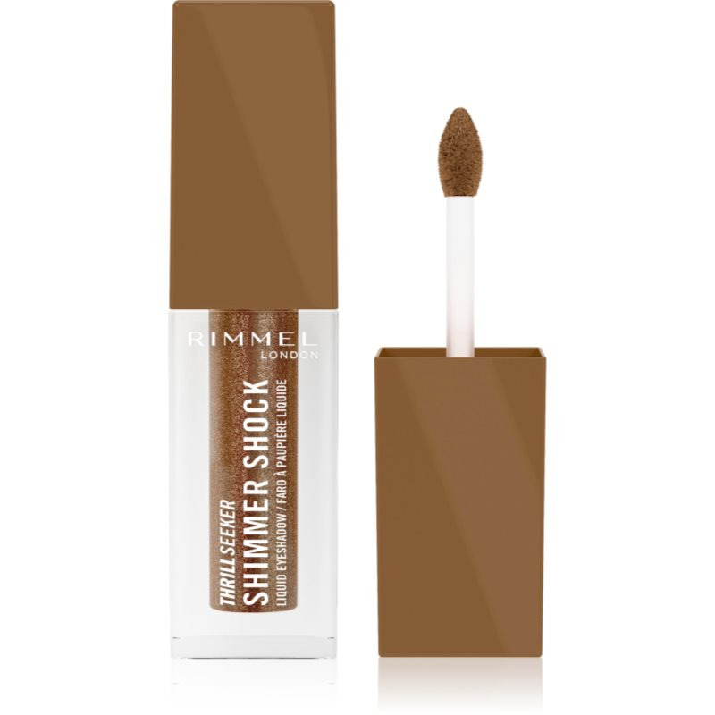 Rimmel Thrill Seeker Shimmer Shock třpytivé tekuté oční stíny odstín 006 Brownie Pie 3.5 ml