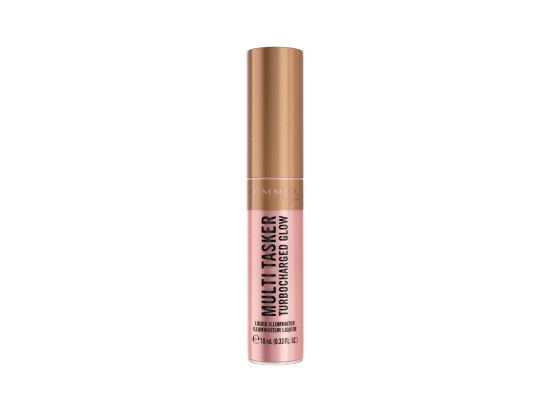 Rimmel Multi-Tasker Turbocharged Glow tekutý rozjasňovač odstín 005 Iconic As Usual 10 ml