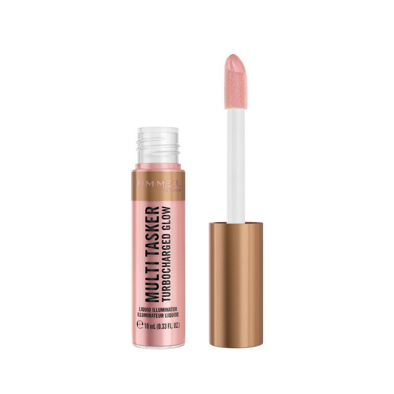 Rimmel Multi-Tasker Turbocharged Glow tekutý rozjasňovač odstín 005 Iconic As Usual 10 ml