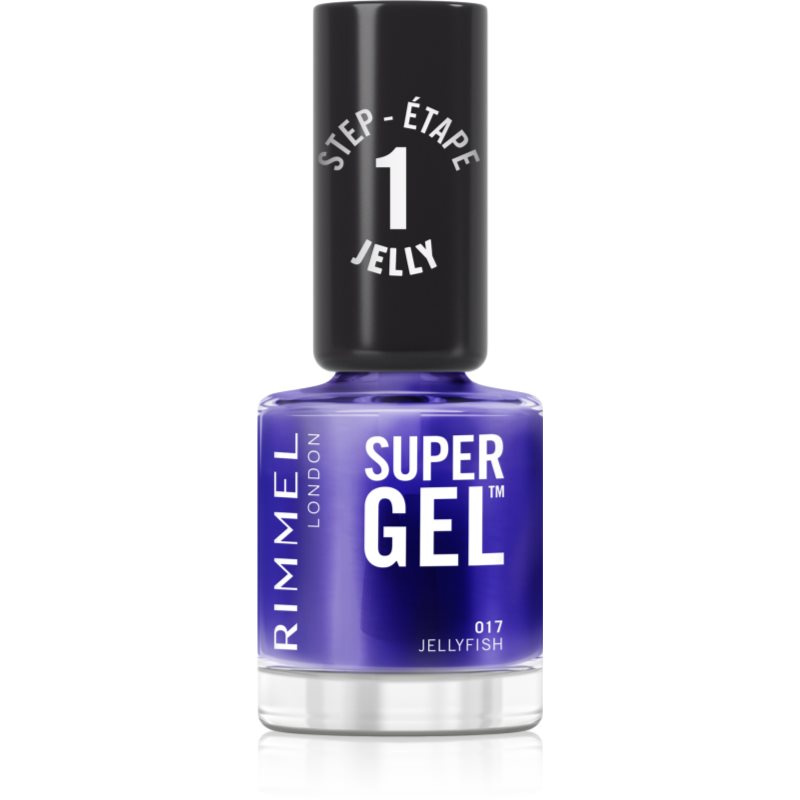 Rimmel Super Gel gelový lak na nehty bez užití UV/LED lampy odstín 017 Lacquer Jellyfish 12 ml