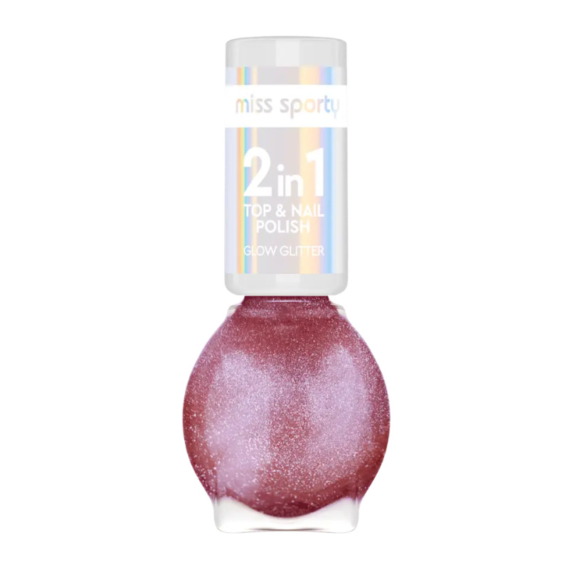 Miss Sporty Lak na nehty Glow Glitter 90