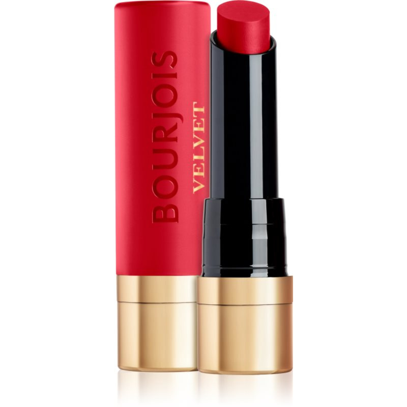 Bourjois Rouge Velvet The Lipstick dlouhotrvající rtěnka s matným efektem odstín 08 Rubi's Cute 2.4 g