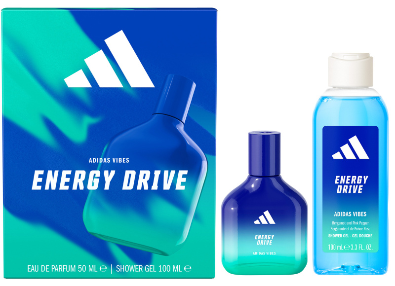 Adidas dárková sada pro muže Vibes Energy (EDPmini sprchový gel)