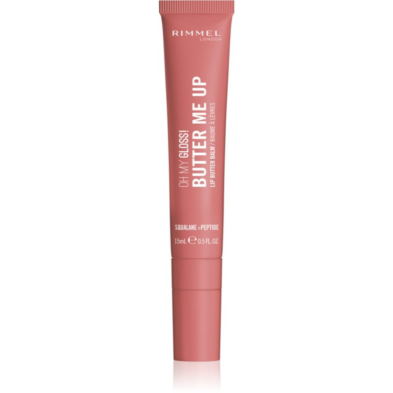 Rimmel Oh My Gloss! Butter Me Up hydratační balzám na rty odstín 007 Cappuccino 15 ml
