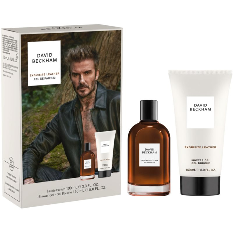 David Beckham Exquisite Leather dárková sada pro muže