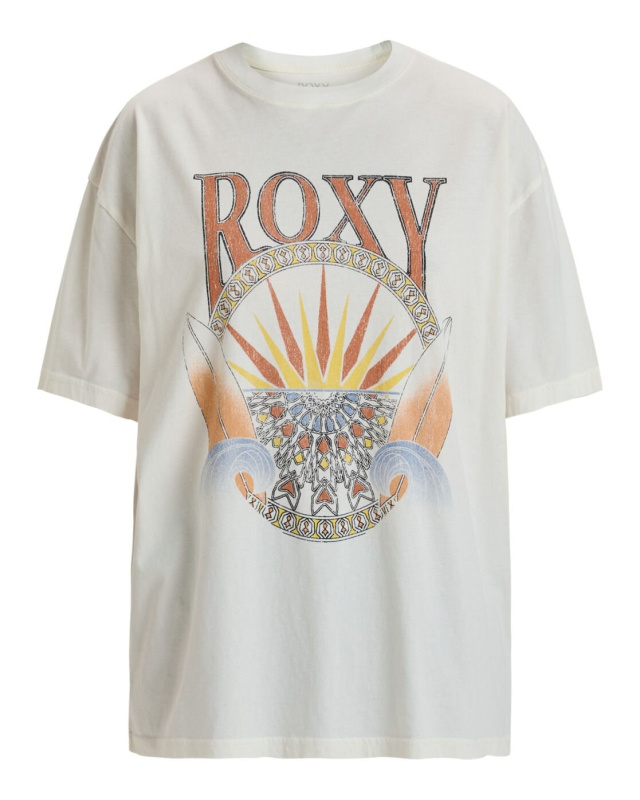 Roxy dámské tričko Dreamerwomen Egret | Bílá | Velikost M | 100% bavlna