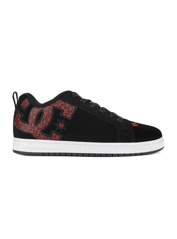 Dc shoes pánské boty Court Graffik Black/White/Red | Černá | Velikost 11 US