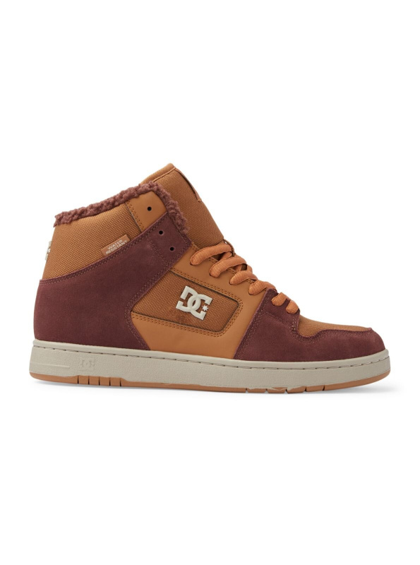 Dc shoes pánské boty Manteca 4 Hi Brown/Brown/White | Bílá | Velikost 10 US