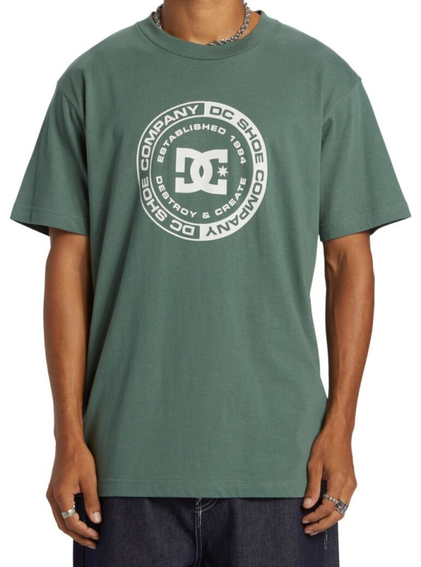 Dc shoes pánské tričko Dc Corpo Dark Forest | Zelená | Velikost XL | 100% bavlna