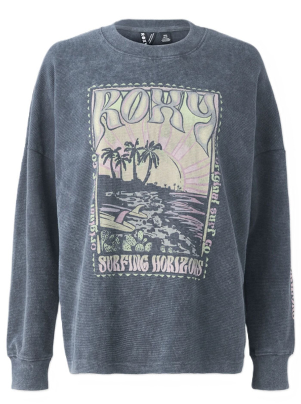 Roxy dámská mikina Eastside Midweight Phantom | Černá | Velikost S