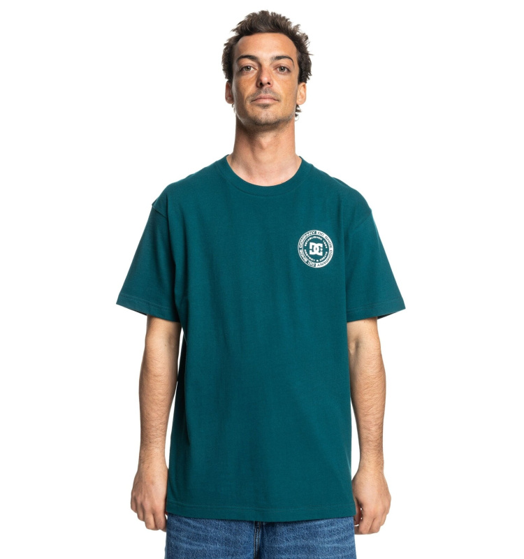 Dc shoes pánské tričko DC Corpo Fb Hss Deep Teal | Zelená | Velikost XL