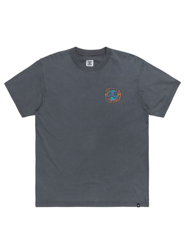 Dc shoes pánské tričko Spinner Hss Magnet Acid Wash | Šedá | Velikost M