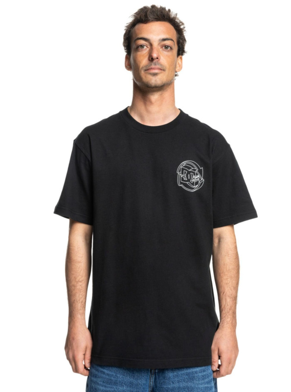 Dc shoes pánské tričko Dimensional Hss Black | Černá | Velikost S
